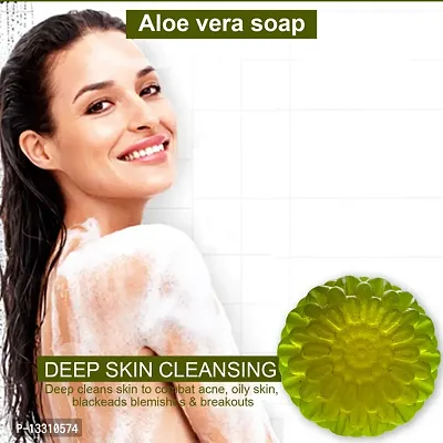 Aloe Vera Soap With Peppermint Oil For A Refreshing Tingle -100 Grams-thumb0