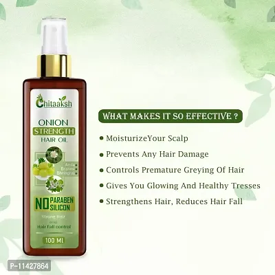 Chitaaksh Onion Hair Oil For Hair Growth,100 Ml-thumb2