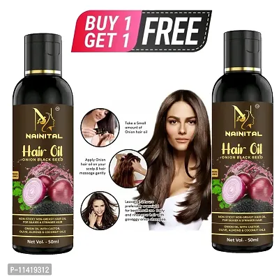 Hair Oil For Hair Regrowth And Hair Fall Control Hair Oil -50 Ml  , For Men And Women Buy 1 Get 1 Free-thumb0