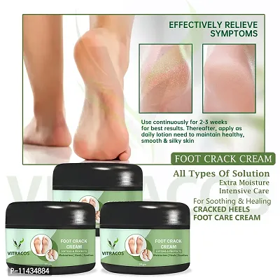 Foot Crack And Massage Cream, Natural And Organic Foot Cream- Pack Of 3, 50 Grams each-thumb0