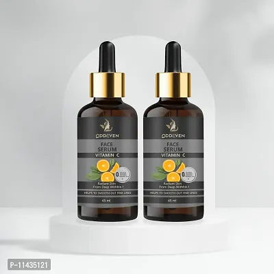 Oddeven Vitamin C Face Serum For Anti Aging And Smoothening And Brightening Face- 45 ml each, Pack Of 2