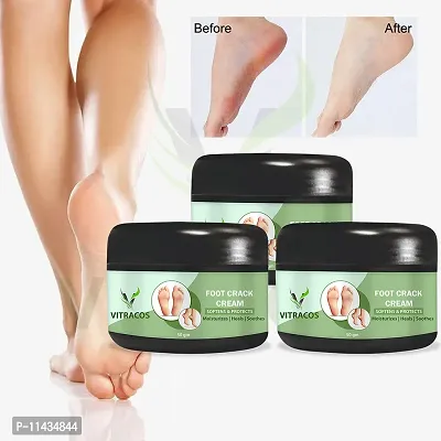 Foot Care Cream Heal Cracked Heels, Naturally,Foot Crack Cream- Pack Of 3, 50 Grams each-thumb0