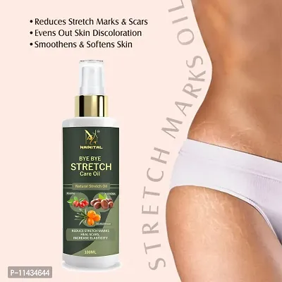 Nainital Organics Stretch Mark Oil - Scars, Stretch Mark, Ageing, Uneven Skin Tone - 100 ml-thumb0