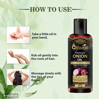 Onion Herbal Oil - For Hair Growth  Anti Hair Fall Combo Pack of 1 Bottles of 50 ml For Man and Woman.-thumb4