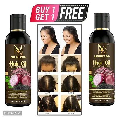 Onion Oil For Hair Regrowth And Hair Fall Control Hair Oil 50 Ml Buy 1 Get 1 Free-thumb0