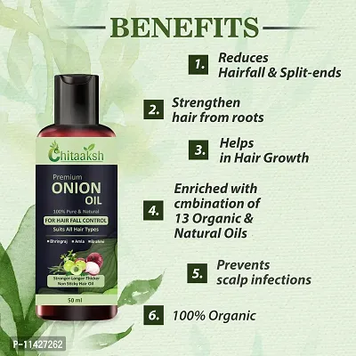 Red Onion Hair Oil - With Deep Root Hair Applicator - Controls Hairfall And Promotes Growth - Hair Oil 50 Ml Pack Of 2-thumb3