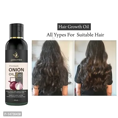 Onion Strength Hair Oil For Normal Hair - Anti Hair Fall Oil - With Amla ONION HAIR OIL (50ML) (PACK OF 1)-thumb0