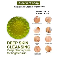 Herbal Aloe Vera Soap With Therapeutic Benefits For Acne-Prone Skin -100 Grams-thumb2