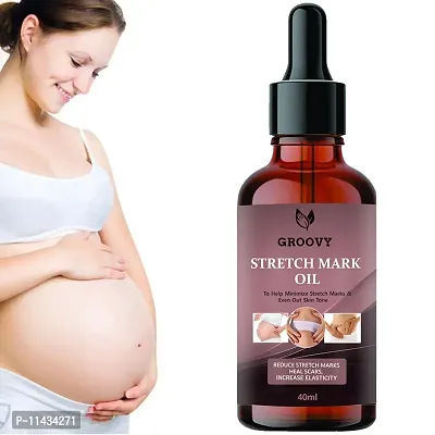 Stretch Marks Oil  Moms Soft And Stretch Oil - Certified Organic, Kokum Butter Jojoba Oil, Virgin Coconut Oil For Stretch Marks - 40 ml-thumb0