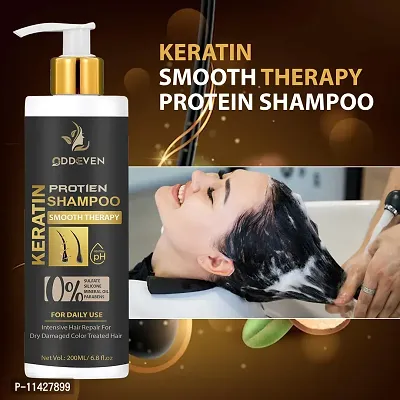 Keratin Professional Shampoo For Men And Women -200 Ml-thumb0