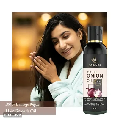 Red Onion For Longer  Stronger Hair With Black Seed Vitamin B5 ONION HAIR OIL (50ML) (PACK OF 1)-thumb0