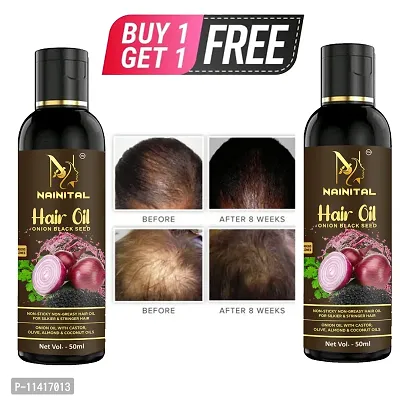 Onion Hair Oil With 14 Essential Oils -Buy 1 Get 1 Free, 50 ml-thumb0