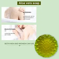 Aloe Vera Soap With Eucalyptus For Sinus Relief-100 Grams Each, Pack Of 4-thumb1