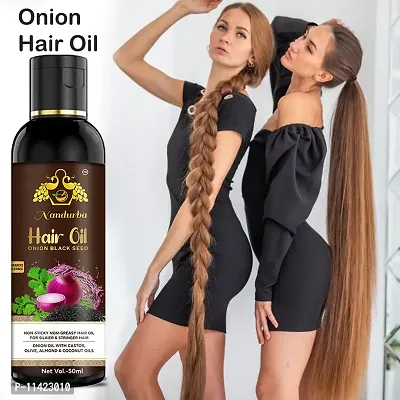 Onion Herbal Oil - For Hair Growth And Anti Hair Fall Combo Bottles Of 50 Ml For Men And Women-thumb0