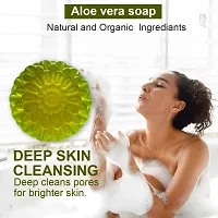 Aloe Vera Soap With Neem Extract-100 Grams Each, Pack Of 3-thumb1