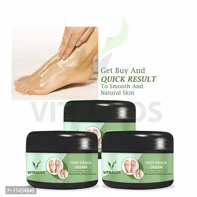 Foot Cream- 50 Grams  For Cracked Heels And Dry Feet  Foot Care Cream For Men And Women  Foot Cream With Moisturizing Foot Cream For Healthy Feet- Pack Of 3, 50 Grams each