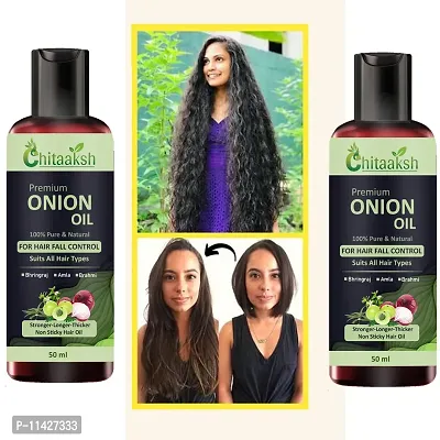 Onion Hair Oil For Hair Growth And Hair Fall Control Herbal Oil Pack Of 2-thumb0