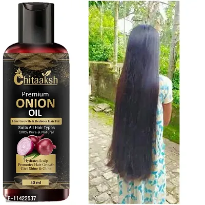 Red Organic Onion Hair Oil For Hair Fall Control -50 Ml-thumb0