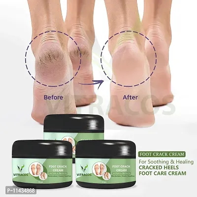 Organic Foot Cream With Green Tea For Skin Hydration- Pack Of 3, 50 Grams each-thumb0