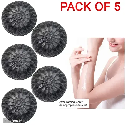 Charcoal Soap - 100 Grams Each, Pack Of 5-thumb0