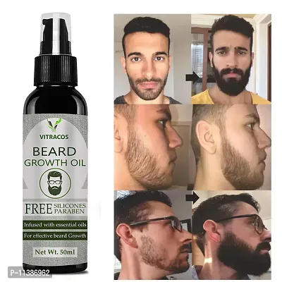 Vitracos Beard Growth Oil For Men Fast Growth Advanced - 50 ml-thumb0