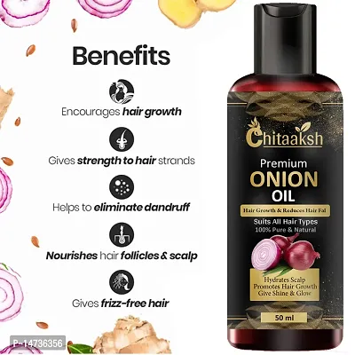 Onion Herbal Hair Oil for Anti Hair Fall | 50 ML | Pack of 1 for man and woman.-thumb0