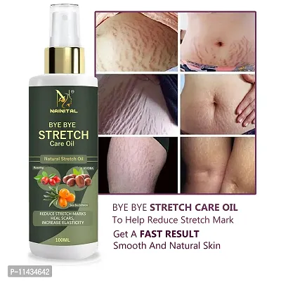 Nainital Ayurvedic Body Massage Bio Oil For Stretch Marks, Oil For Scar Removal, Aging And Wrinkled Skin - 100 ml-thumb0