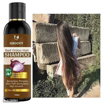 Ayurveda Onion Hair Shampoo For Hair Growth And Hair Fall Control With 14 Essential Oils Hair Shampoo- 100 ml-thumb0