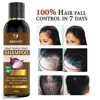 Onion Hair Shampoo With 14 Essential Oils, Onion Hair Oil For Hair Growth For Specially Men And Women Hair Shampoo- 100 ml-thumb2