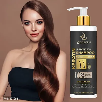 Keratin Professional Sulphate Free Smooth Shampoo For Women -200 Ml-thumb0