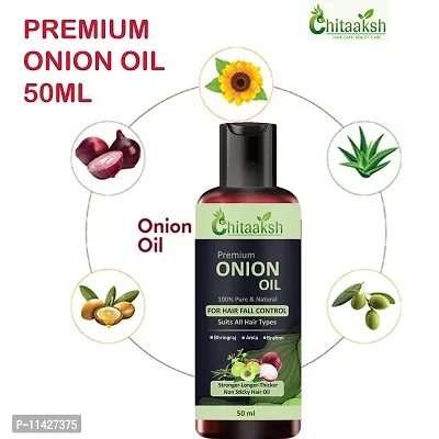 Red Organic Onion Hair Oil For Hair Fall Control -50 Ml-thumb0