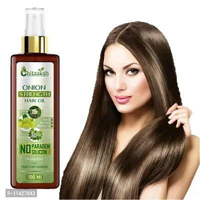 Chitaaksh Onion Hair Oil With 14 Essential Oils, Onion Hair Oil For Hair Growth For Specially Men And Women Hair Oil- 100 Ml-thumb0