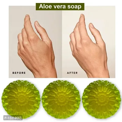 Aloe Vera Soap With Argan Oil-100 Grams Each, Pack Of 3-thumb0