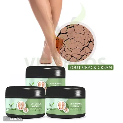 Foot Cream- 50 Grams  For Cracked Heels And Dry Feet  Foot Care Cream For Men And Women  Foot Cream With Moisturizing Foot Cream For Healthy Feet- Pack Of 3, 50 Grams each