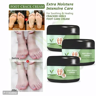 Foot Repair Cream  Foot Cream For Cracked Heel  Heel Cream For Moisturise Foot - Pack Of 3, 50 Grams each-thumb0