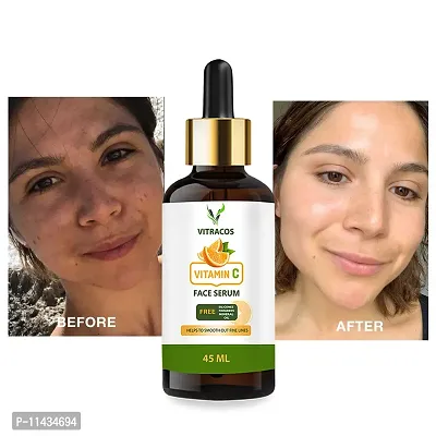 Vitracos Vitamin C Serum For Anti AgningAnd Pigmantation Removal Spotless SmoothAnd Bright Face Serum  45  ml