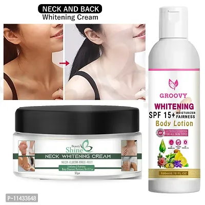 Whitening Body Lotion On Spf15+ Skin Lighten And Brightening Body Lotion Cream 100 Ml With Whitening Cream Pack Of 2-thumb0