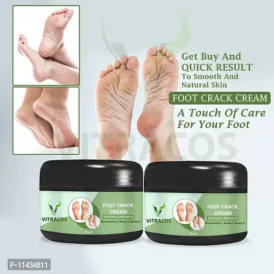 Heel Repair Cream Smooth Foot Crack Cracked Heel Repair Foot Cream- Pack Of 2, 50 Grams each