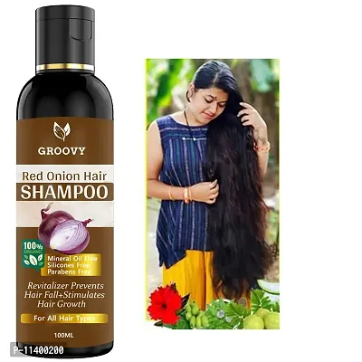 Onion Hair Shampoo For Hair Regrowth And Hair Fall Control - With Black Seed Oil Hair Shampoo- 100 ml-thumb0