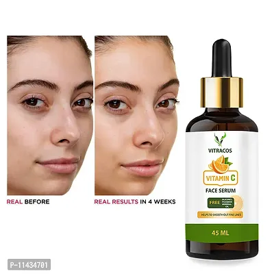 Vitracos Organic Vitamin C Face Scrub Tan Removal Repair Damage Caused By Sun Acne And Pimples Free Skin Scrub  45  ml