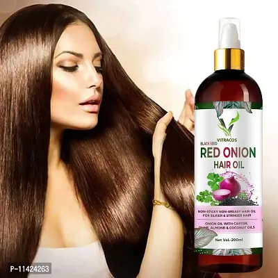 Onion Hair Oil Hair Regrowth Oil - 200 Ml-thumb0