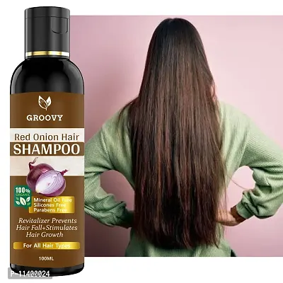 Onion Hair Shampoo For Hair Regrowth And Hair Fall Control - With Black Seed Oil Hair Shampoo- 100 ml-thumb0