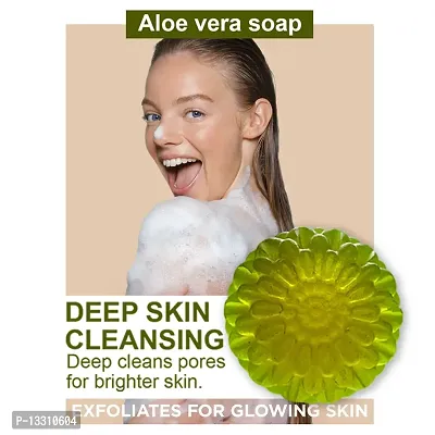 Rejuvenating Aloe Vera Soap With Anti-Aging Benefits For Youthful Skin -100 Grams-thumb0