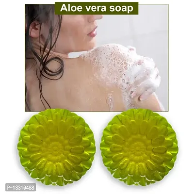 Aloe Vera And Neem Anti-Bacterial Soap - Pack Of 2, 100 Grams Each-thumb0