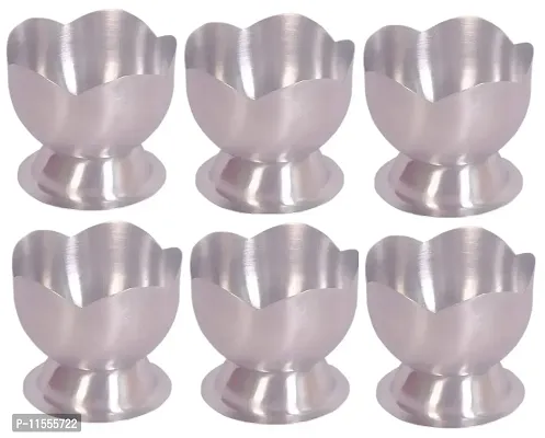 Dynore Set of 6 Lotus Ice Cream Cup/Soup Bowl-thumb2