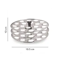 Dynore Stainless Steel Small/Mini Idli Maker/Stand (Silver)-thumb1