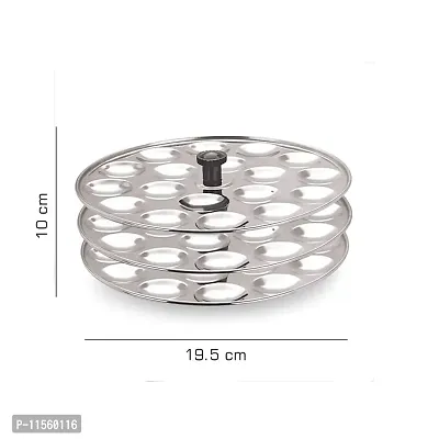 Dynore Stainless Steel Small/Mini Idli Maker/Stand (Silver)-thumb2