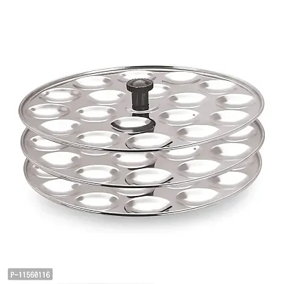 Dynore Stainless Steel Small/Mini Idli Maker/Stand (Silver)-thumb0