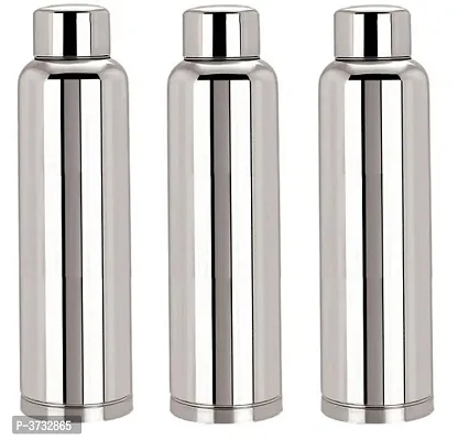 Set of 3 Stainless Steel fridge bottles-thumb0