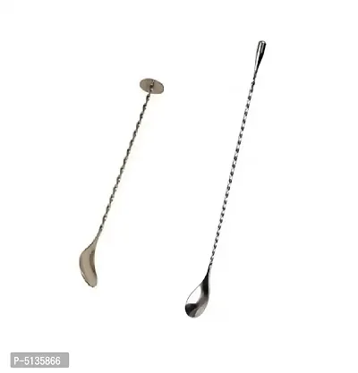 Buy Stainless Steel 2 Teardrop With Crusher Bar Spoon- Set Of 2 Online In  India At Discounted Prices